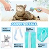 8 Pcs Cat Muzzle Set with Adjustable Cat Bathing Bag