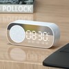 Bluetooth Speaker Clock Multifunctional Smart Digital Mirror Alarm Clock for