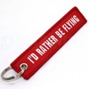 Rotary13B1 - I'd Rather BE Flying - Keychain