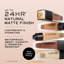 Lancôme Teint Idole Ultra Wear Natural Matte Foundation- Longwear, Medium-Full Coverage, Natural Finish, Waterproof & Hydrating - 130C (Fair to Light Skin with Cool/Pinky Undertones), 1 Fl Oz