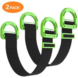 Adjustable Lifting Moving Straps - 2 Pack Furniture Moving Straps for Furniture, Boxes, Mattress, Construction Materials and Heavy, Supports Up to 600 Lbs