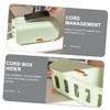 Ipetboom Cable Management Box Cord Storage Organizer with Capacity Sturdy