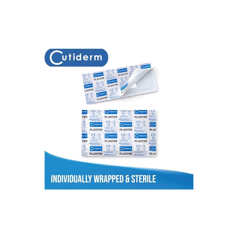 Cutiderm Transparent Assorted Size Plasters 7.2cm x 2.5cm & 5cm