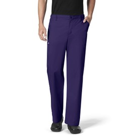 WonderWink Men's Cargo Pant, grape, Large Tall