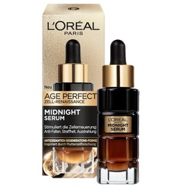 L'Oréal Paris Anti-Ageing Night Serum to Promote Cell Regeneration with Antioxidants and Vitamin E, Age Perfect Cell Renaissance Midnight Serum, 30 ml