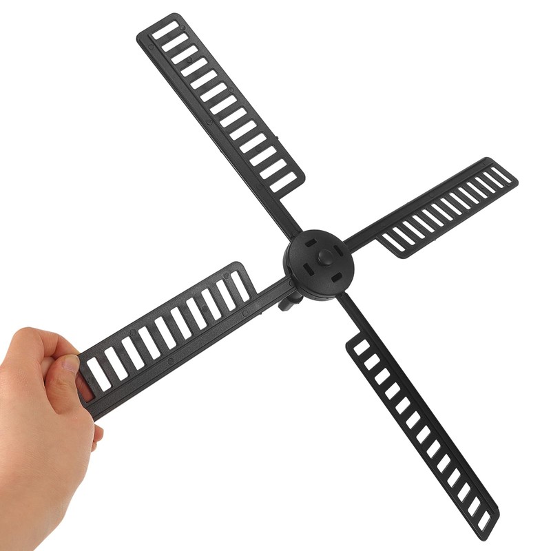 Warmhm 1 Set Fan Plastic Windmill Wind Mill Leaf Garden