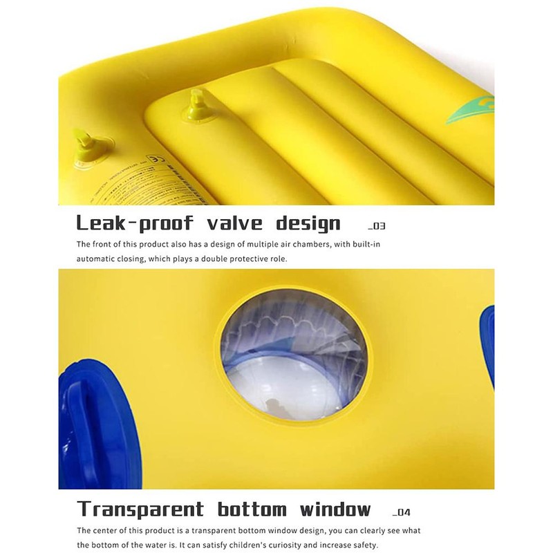 Inflatable Surfboard with Handle for Kids Adults Inflatable Floating Bed