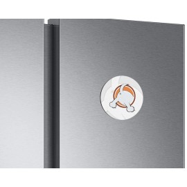 Unbranded Funny Dog Back Sign Animal | 4'' X 4'' Round Decorative Magnet