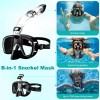 Snorkel Foldable Diving Set with System and Camera Mount, -Fog6074