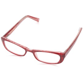 Foster Grant Women's Jackie Cat-Eye Reading Glasses, Wine/Transparent, 48 mm + 2