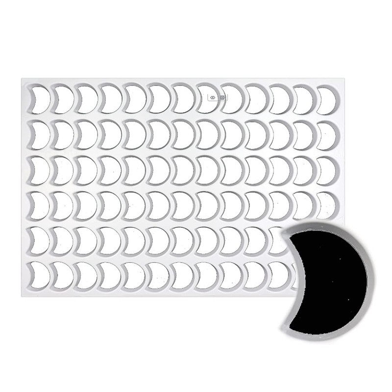 Thermo Cookie Cutting Sheet 1-7/8" Crescent (1/2 Moon) 78/Sheet