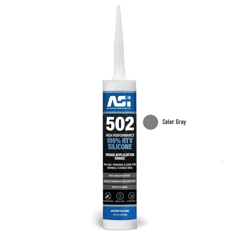 Silicone Sealant 100% RTV - 2.8 oz Squeeze Tube -Clear-