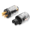 CERRXIAN HiFi Power Plug, 10A/250V 15A/125V NEMA 5-15P & IEC