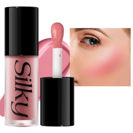 Liquid Blush, Matte Cream Blush for Cheeks, Long-Lasting, Dewy Cheek Colour for Highly Pigmented Colour, Moisturising & Lightweight, Mixable Face Blush Makeup (#04, 1PC)