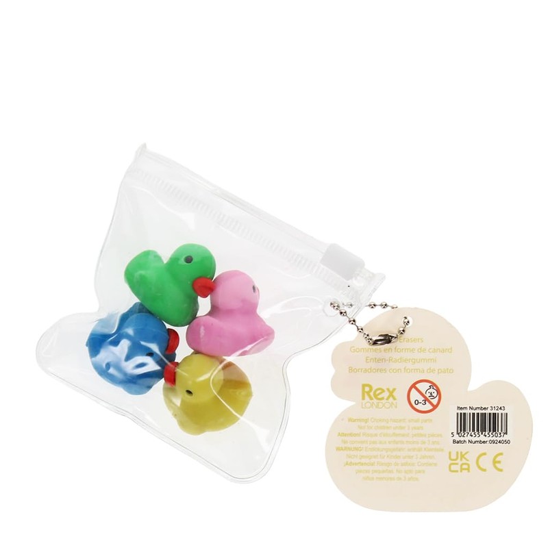 Rex London Erasers (Set of 4) - Ducks