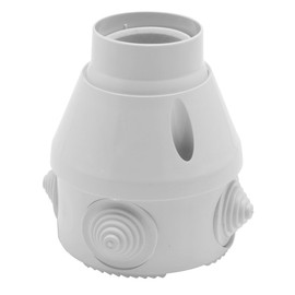 Waterproof E27 Lamp Holder with Base, Ideal for Outdoor Lighting and Wet Rooms