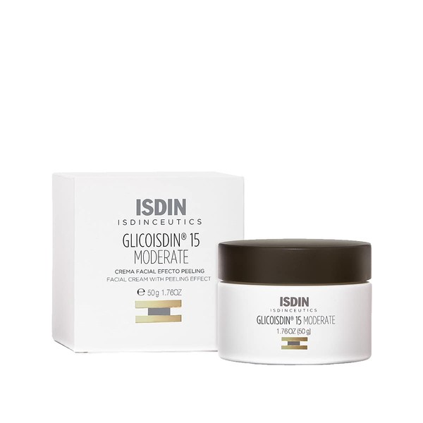 ISDIN Glicoisdin 15 moderate, crema facial con efecto peeling y