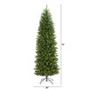 Nearly Natural 6.5ft. Slim Green Mountain Pine Artificial Christmas Tree