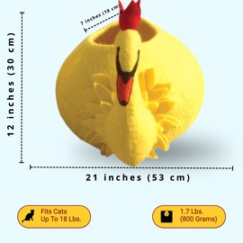 Le Sharma Deluxe Felted Cat Cave, 100% Natural, Eco-Friendly and Handmade Wool Cat Bed - Large Cozy and Comfortable Felt Cat Caves Houses for Indoor Cats/Kittens and Small Dogs - Swan