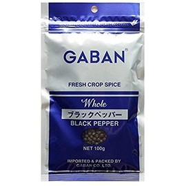 GABAN Black Pepper Whole 100g 100 Grams (x 1)
