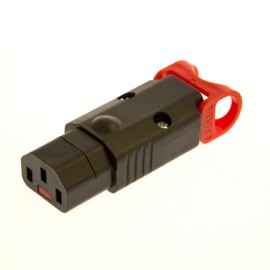 Webber Electronics 10 Pack IEC Lock+ PA130100BK-10 Straight The World's First Locking Rewireable IEC320-C13 Connectors No More Accidental Unplugging or Disconnections (Straight)