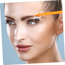 BIUDECO 6pcs Eyebrow Razors with Blades Brow Trimmer and Comb for Precise Shaping Travel Friendly Design for Home Go Use