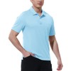 Gopune Men's Short Sleeve Polo Shirts Quick Dry Outdoor Regular