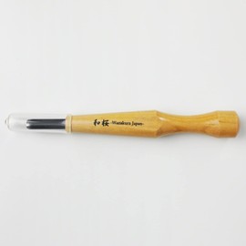 Wazakura Made in Japan Bonsai Chisel Hand Round Gouge Carving Tool 0.2 in (6 mm) for Jin Shari Making, DIY Woodcarving Knife for Experts and Beginners (Round Gouge 6 mm)