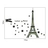 DaraBaby Vinil Decorativo Torre Eifel Paris Florecente Sala Estancia