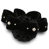 1PCS Black Women Bun Cover Snood Ballet Dance Polka Dot