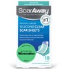 ScarAway Scaraway - Hojas de silicona transparente para cicatrices, 10