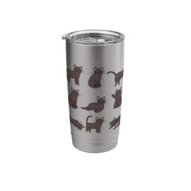 Funny Cat Tomcat Kitty Feline Whiskers Emotions Stainless Steel Insulated Tumbler