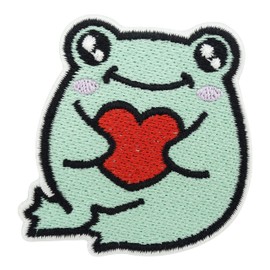 Finally Home Iron-On Patch – Emotional Support Frog | Heart Patch, Animal Iron-On Patch, Cute Animal Patches for Sewing, Children's Iron-On Patches, Frog Iron-On Patch, Cute Patches