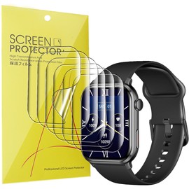Lamshaw Compatible for COCO BT2 Smartwatch Screen Protector, [6 Pack] Full Coverage TPU Clear Film Compatible for COCO BT2 Smartwatch (6 Pack)