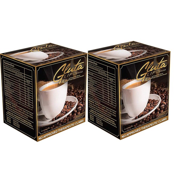 2 Boxes GlutaLipo Coffee 12-in-1 (20 Sachets)