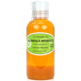 Dr Adorable - 4 oz - Calendula Infused Oil - 100% Pure Natural Organic