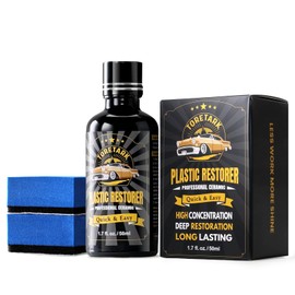 Toretark Plastic Trim Restorer for Cars, Black Trim Restorer,Highly Concentrated Ceramic Crystal Coating,Lasting Up to 6 Months+ with UV Protection,Restore Automotive Exterior Protectant,50ml