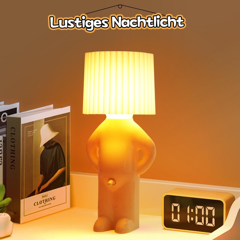 Umikk Funny LED Table Lamp, Larry Lamps, USB Charging Function