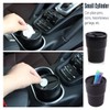 AIMALL 2PCS Compact Car Trash Bin, Mini Garbage Can for