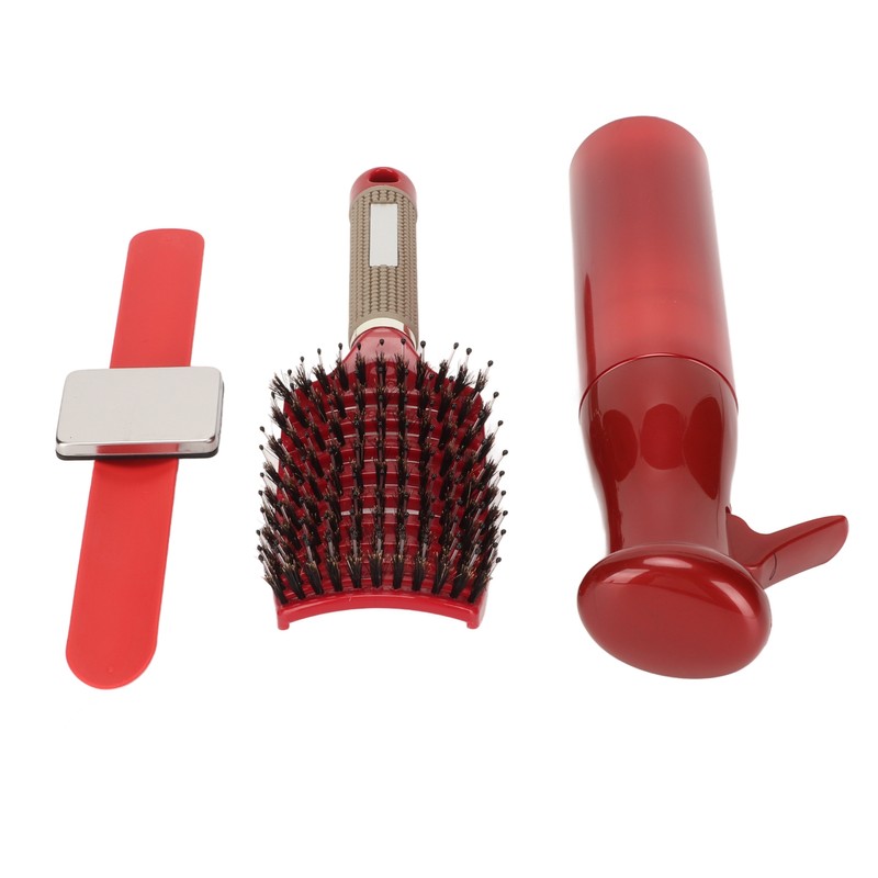 Detangling Curved Vent Brush Spray Bottle Hair Clip Pin Wristband