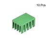 sourcing map 10pcs Cross Shaped Notch Heatsink for MOS GPU