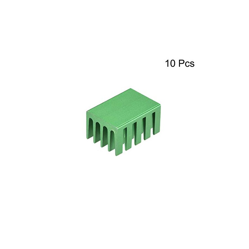 sourcing map 10pcs Cross Shaped Notch Heatsink for MOS GPU