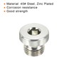 PATIKIL M10*1 Internal Hex Head Pipe Fitting Plug 3pcs Male