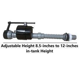 Universal 7/8-inch Bottom Water Fed Toilet Fill Valve with Adjustable Height 8.5-inches to 12-inches Tall