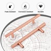 EZRENOVA 10 Pack Rose Gold Cabinet Handles and Knobs -