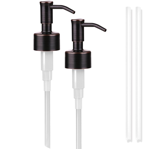 Amoliar Mason Jar Liquid Soap Dispenser Pump, Stainless Steel Replacement