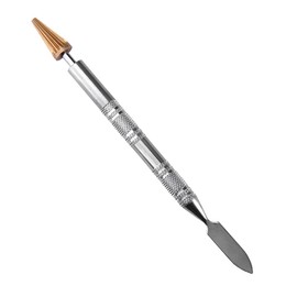 Break Leather Art Leather Edge Dye Pen, Leather Edge Roller Pen Applicator,Printing Tool, Edge Processing Roller Pen, for Leather Craft DIY Work (Round and Tapered Head) (Tapered Head)