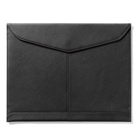 Leatherology Black Onyx Document Envelope with Magnetic Closure
