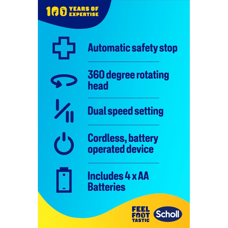 Scholl ExpertCare File and Smooth 2 in 1 Electronic Foot