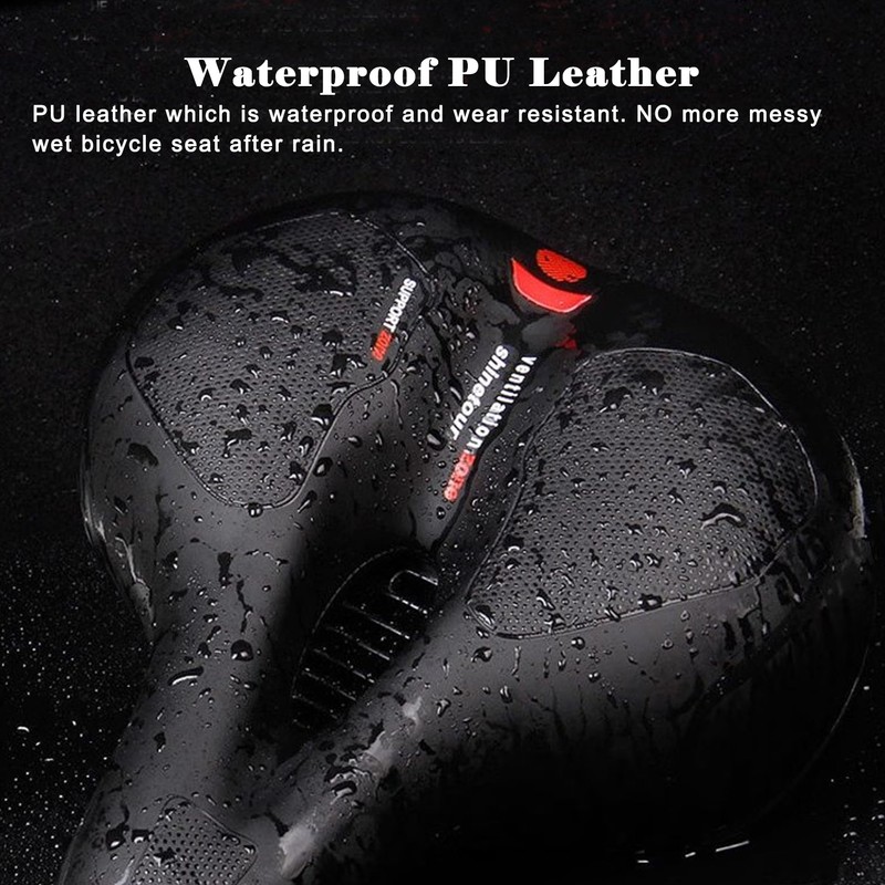 Hmfmdy Bicycle Saddle, Bicycle Saddle with Double Spring, Ergonomic Bicycle